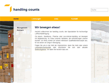 Tablet Screenshot of handling-counts.com
